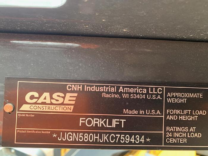 Used 2019 Case 588H Forklift 4x4 (225 Hours)