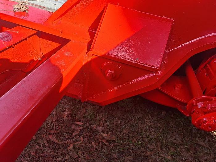 Used 60 Ton Landoll 325 Tri Axle Lowboy Trailer with 4th Flip Axle, Hyd Detach NGB