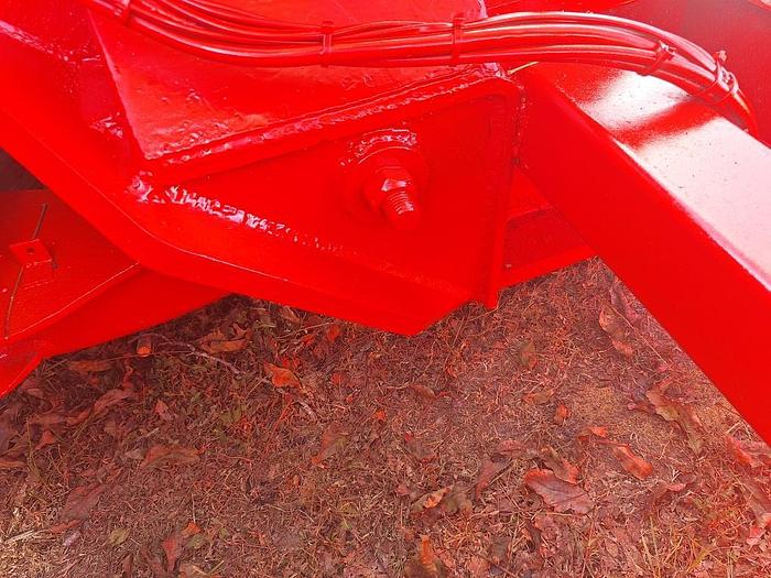 Used 60 Ton Landoll 325 Tri Axle Lowboy Trailer with 4th Flip Axle, Hyd Detach NGB