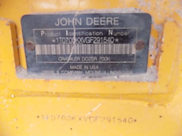 Used 2016 Deere 700K LGP Dozer