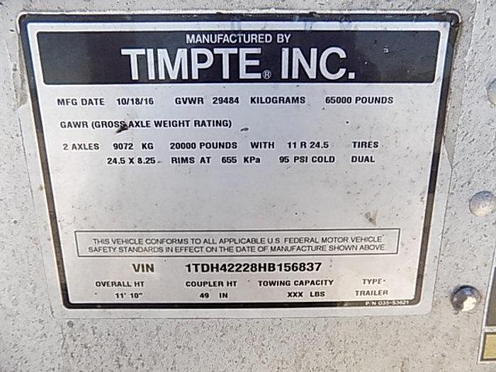 Used 2017 Timpte Hopper Bottom Trailer (Grain Trailer)
