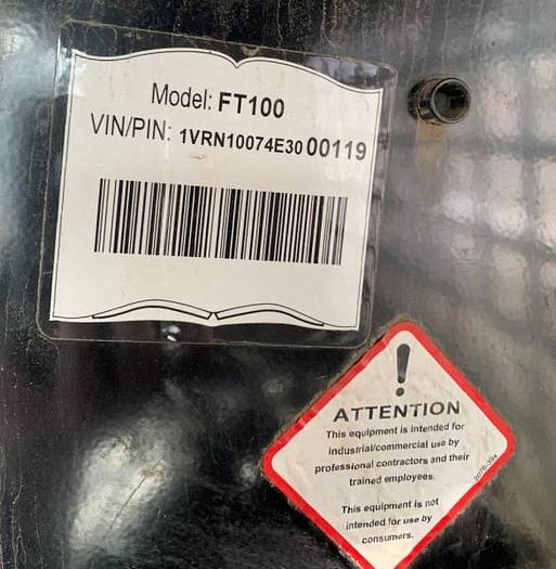 Used 2014 Vermeer FT100