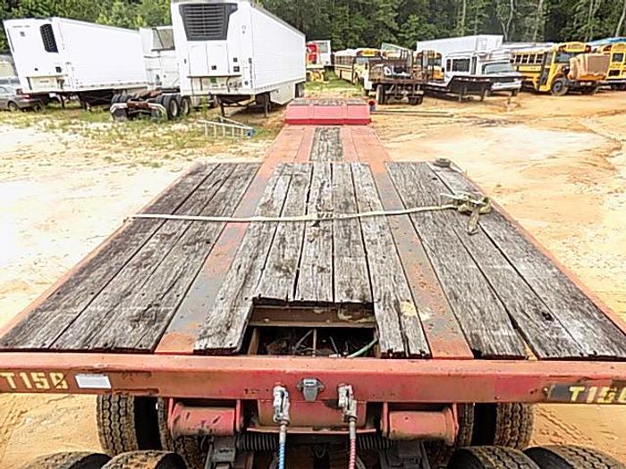 Used 35 Ton Detach Stretch Lowboy, Tandem w/flip axle