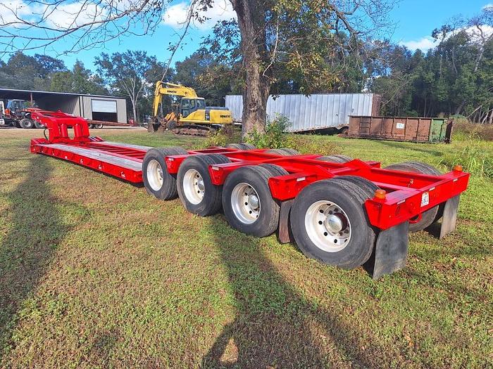 Used 60 Ton Landoll 325 Tri Axle Lowboy Trailer with 4th Flip Axle, Hyd Detach NGB