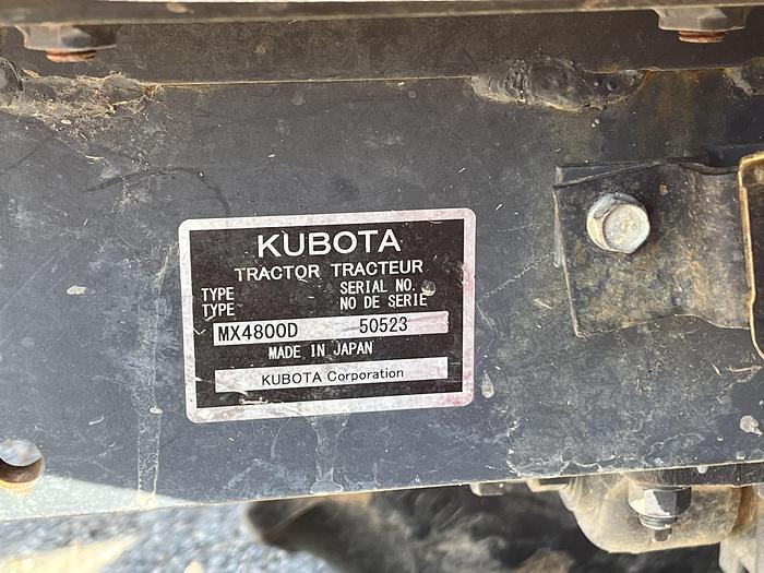 Used Kubota MX4800