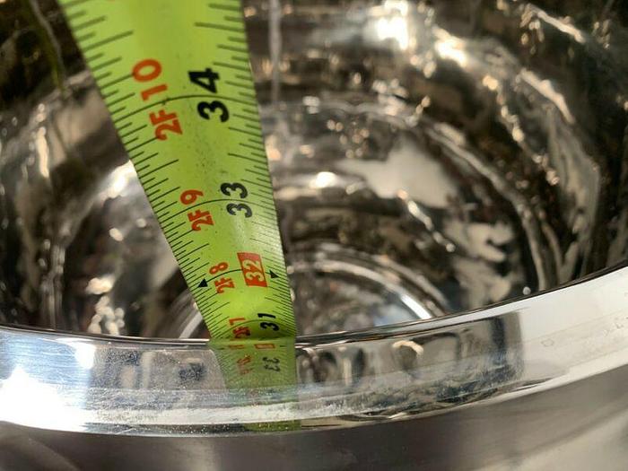 Used LEE 200 Liter Stainless Steel Jacketed Reactor 50 PSI no mixer