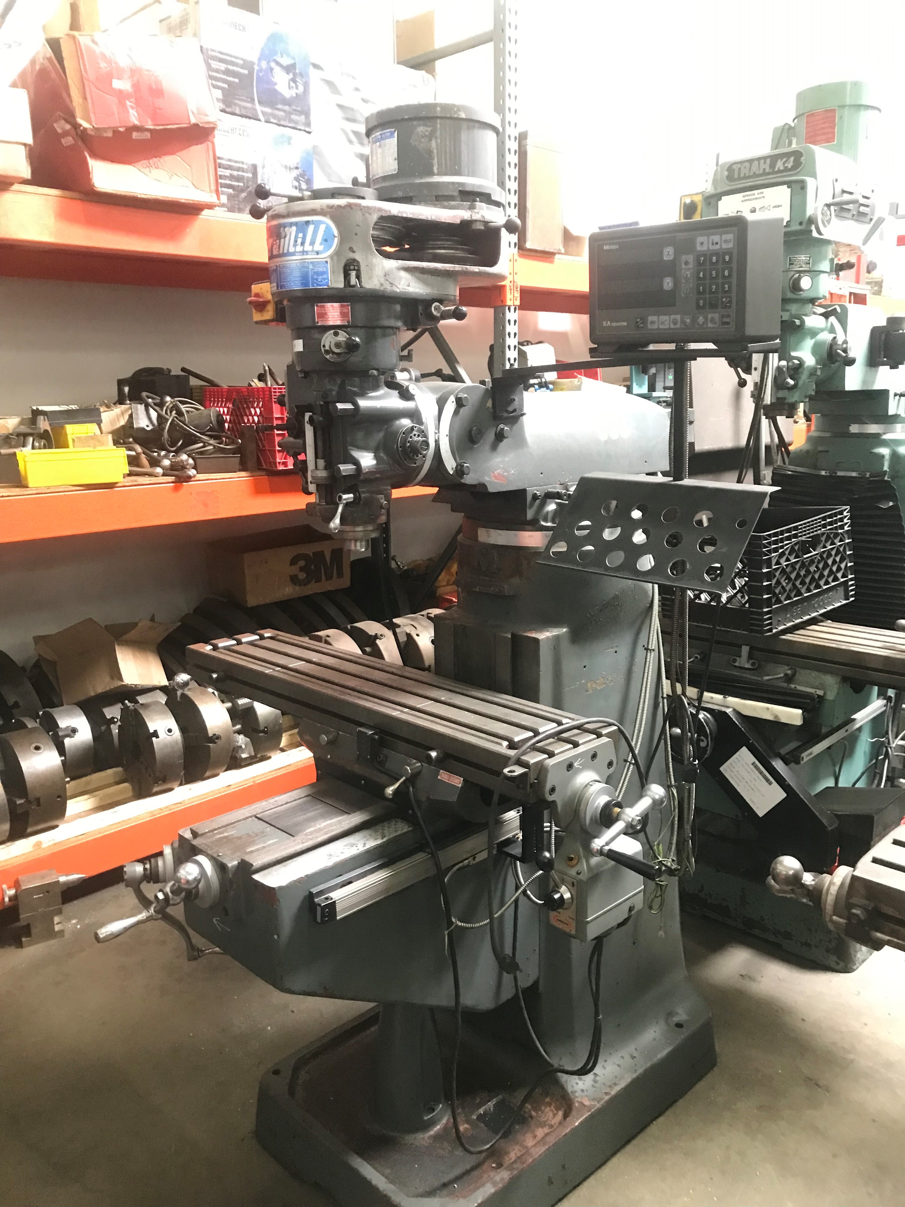 Used Acra 2S Vertical Mill 9" x 42" Table #6441 #1