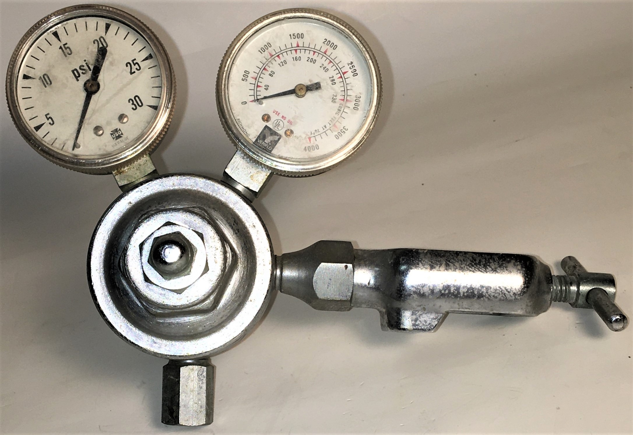 Used Corning 477422 Dual Stage Pressure Regulator