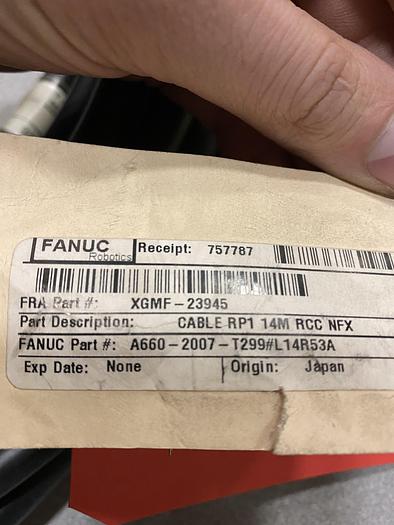 FANUC ROBOT CABLE A660-2007-T299#L14R53A