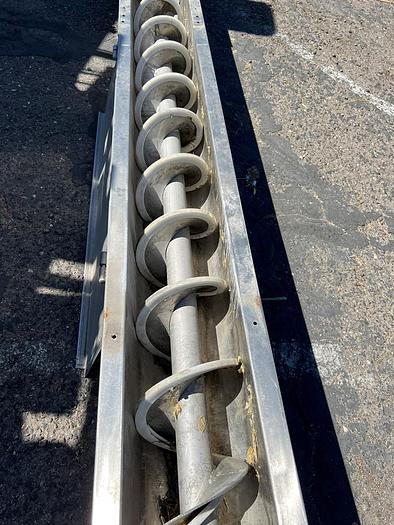 Used Conveyor, Screw, 8" x 30', Stainless Steel, 9" Deep Trough #S744710