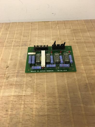 Used Sodick, WTN-01A , PC Board, S/N-  00379