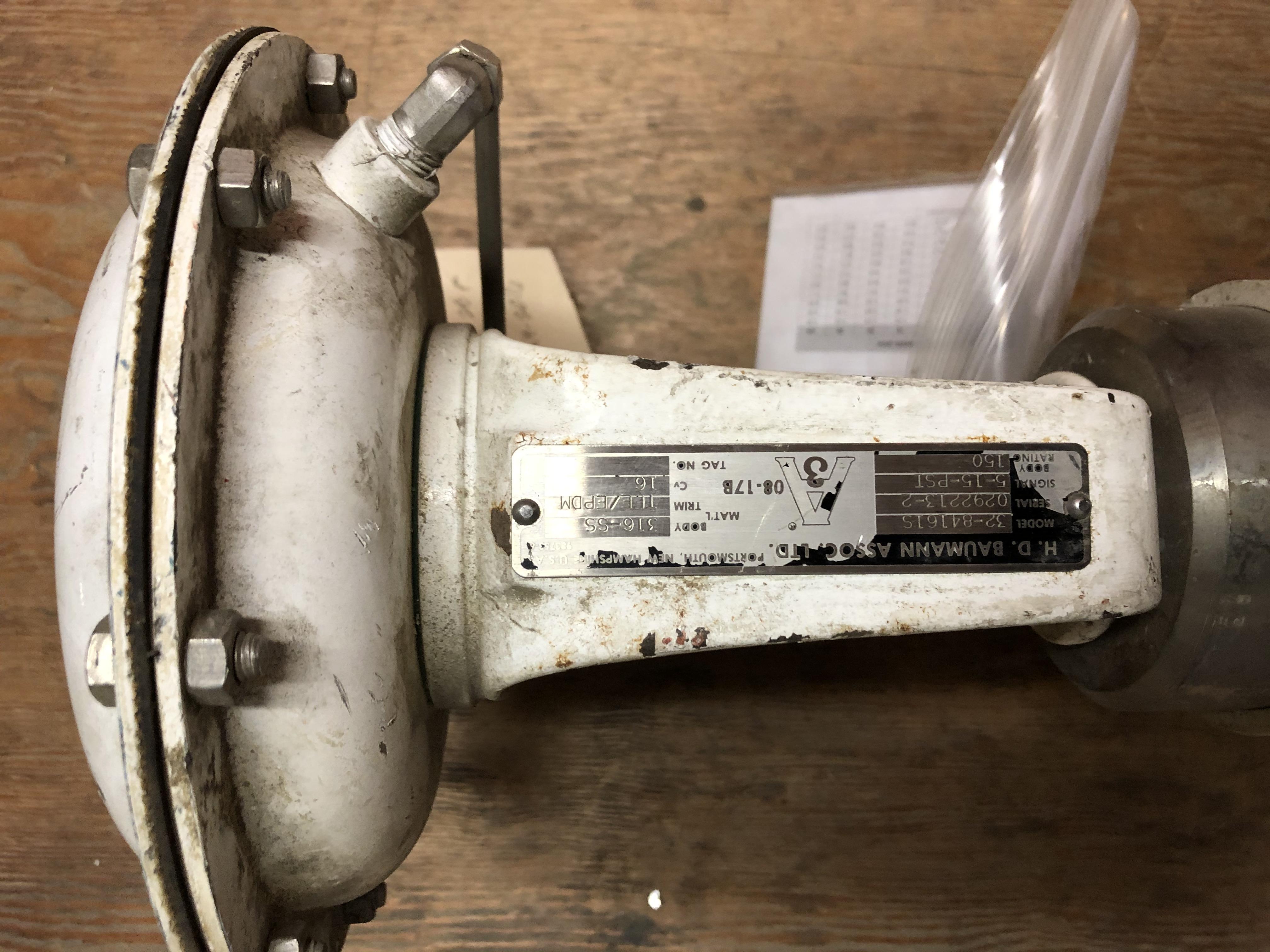 Used Fisher-Baumann Pneumatic Valve