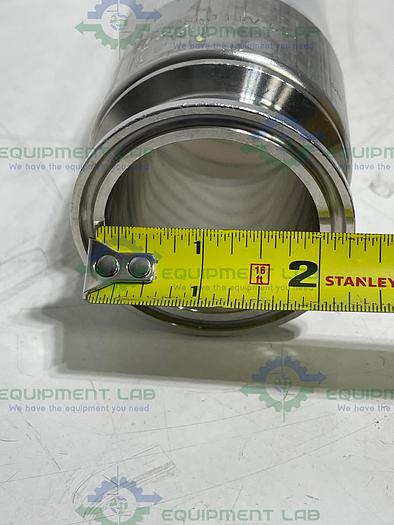 Used Sani Tech  STHT-W-2000 28" Silicone Hose w/ 2" Sanitary Fitting