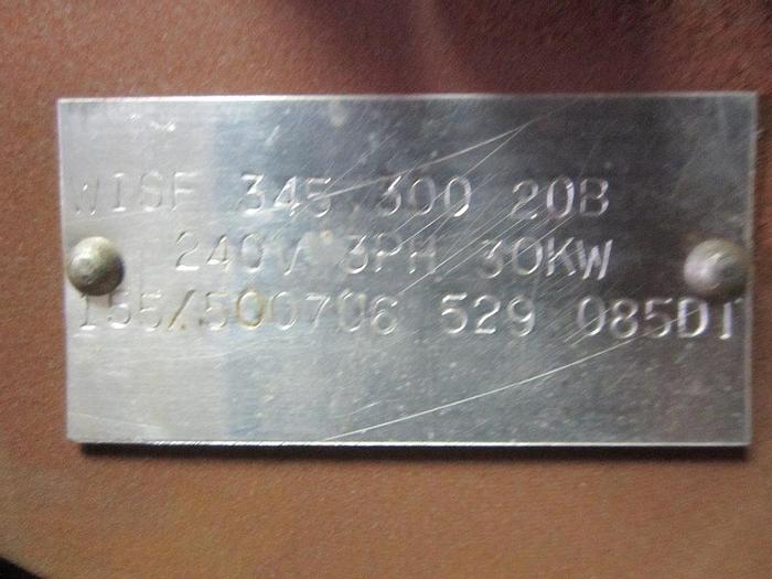 Unused Heater, Immersion, Mdl WISF345300208, Flanged, S/st (4) #S739747