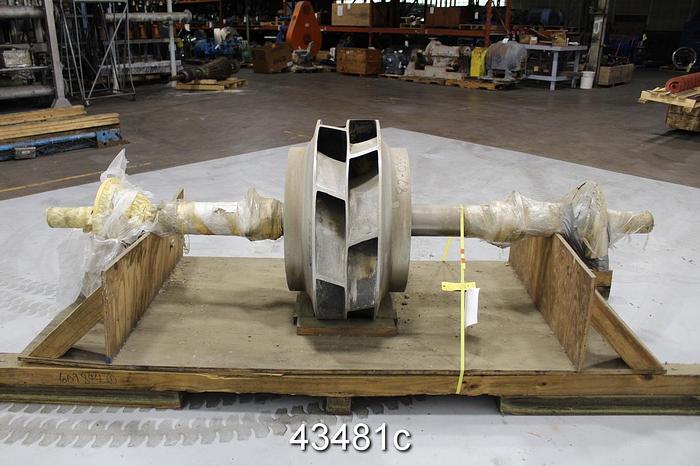 Used Sulzer Z-X70V-2 Stainless Steel Pump Rotating Assembly #43481