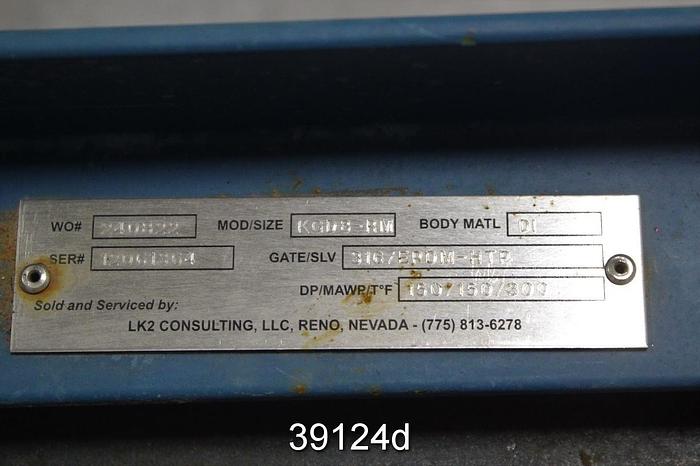 Unused Clarkson 8" Air Operated Knife Gate Valve, KGD8-RM #39124