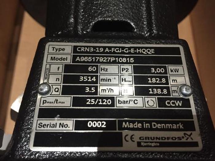 Used Grundfos pump CRN3-19