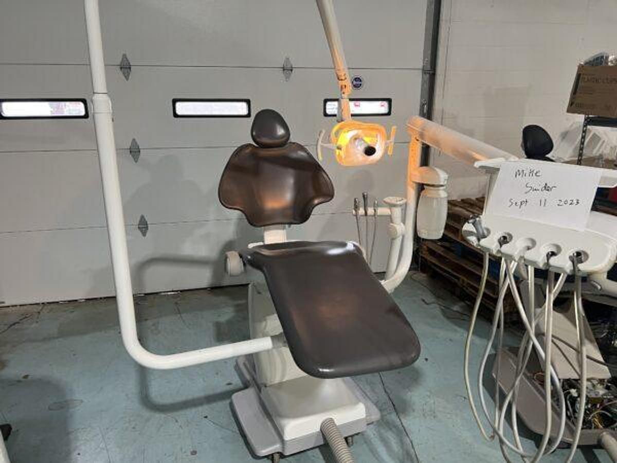 Used Adec 511 dental chair w/ radius 332 delivery system, light, and assistant package