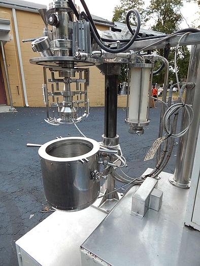 Used PRESSCO LAB TURBO EMULSIFIER – TRIPLE MOTION MIXER – VACUUM – JACKETED (#9764)