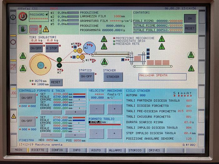 Used 2012 4MREFAI (Itay) CSS - Cut Size Sheeter for logitudinal and transversal and cutting