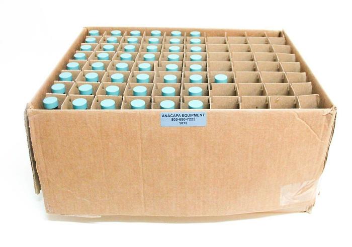 Used Qorpak GLC-01925 4oz Amber Bottles w/ Green Thermoset Caps NEW LOT of 129 (5812)