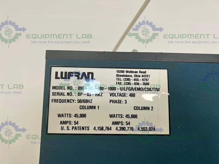 Used Lufran 090-RE-480-1000-U/LFGR/EMO/CSK/TIW Two Column Water Heater 45 kW