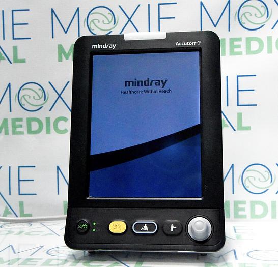 Used Mindray Accutorr 7 Masimo SpO2, SmarTemp, NIBP & Pulse Rate Monitor with Cuff 115-027-115-00 and Masimo LNCS SP02 Finger Pulse