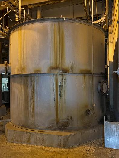 Used APACHE 12'DIA. X 10'HIGH T-316L SS TANK