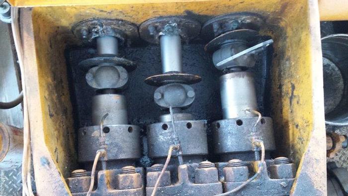Used National JWS-165-L, 4x5 Triplex Mud Pump Package