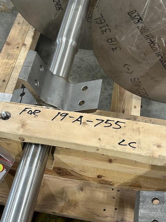 Used Reactor, 2,775 Gallon, 304 Stainless Steel, Equipromex, Water Wash, Vertical, 145 PSI, Agitated, Unused, #5991584