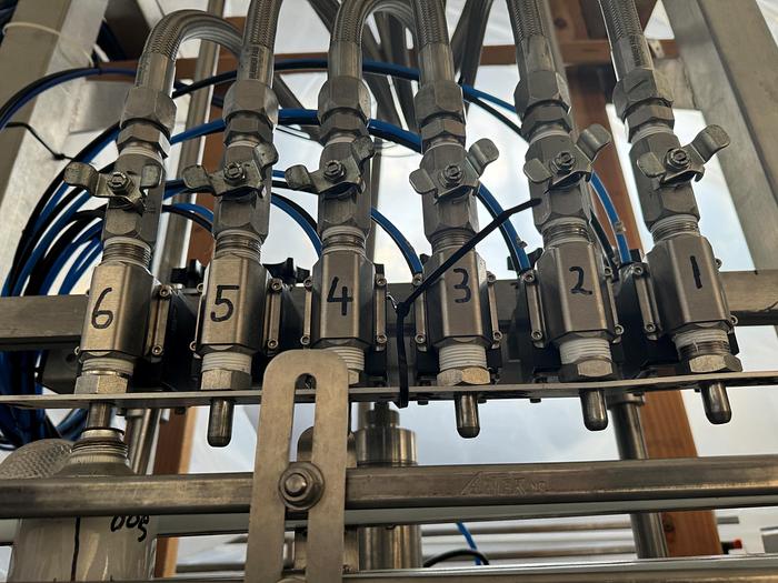 Used Filling Line, 12-Head, Overflow Filler, Inline Capper, Liquid Packaging Solutions - #C745379