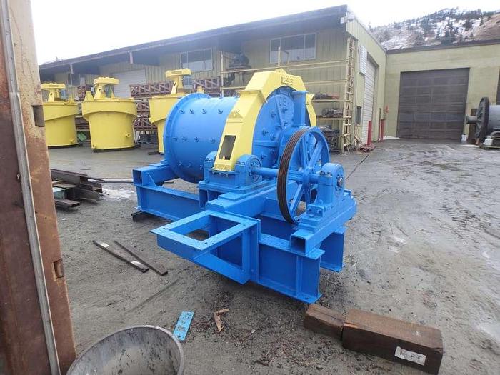 Used Ball Mill, 4' Diam x 5' Long, Denver, Rubber Lined - #D745262