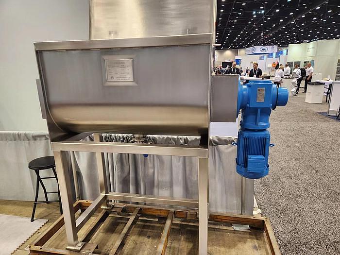 Used New 15 Cubic Foot Stainless Steel Ribbon Mixer, 5 HP