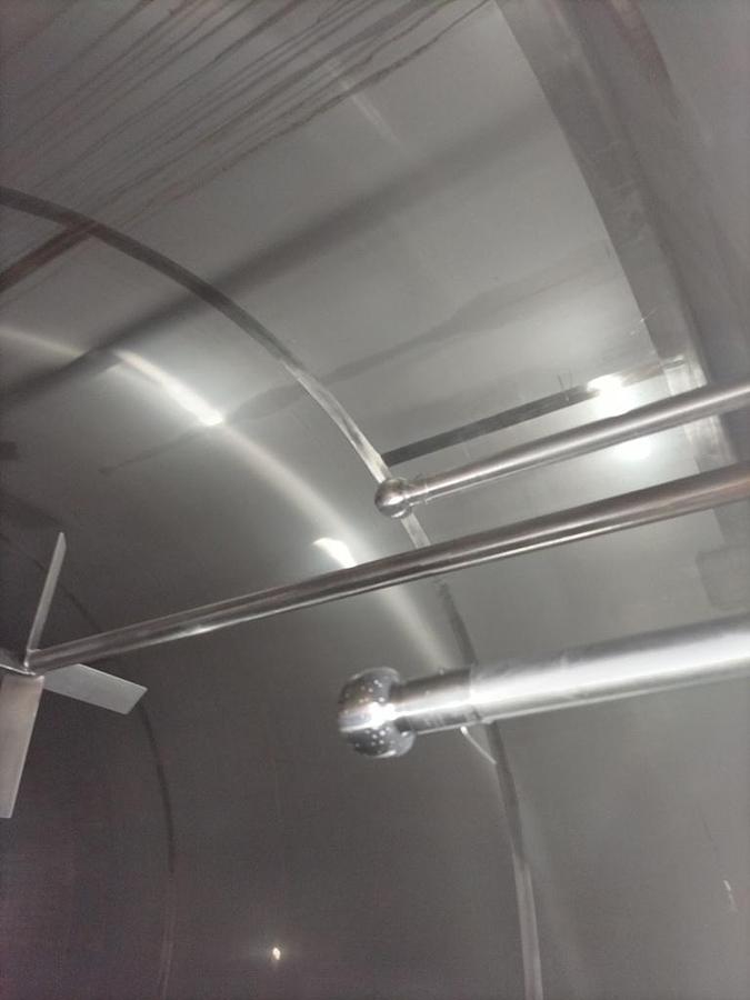 Used Tank, 6,000 Gallon, Stainless Steel, Vertical, Jacketed, Agitated, Storage Tank, #5991876