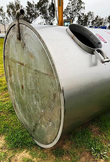 Used Tank, 2,400 Gallon, Stainless Steel, 5'9" x 14', Single Wall #S745017