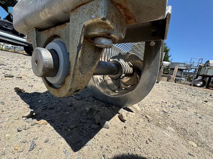 Used Conveyor, Screw, 6" X 7', Stainless Steel, Less Motor, #5880238