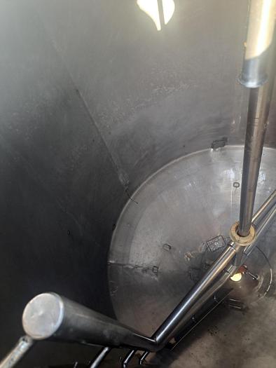 Used Tank, 2,000 Gallon, Jacketed, Scraper Agitation, Cone Bottom, APV #S745304