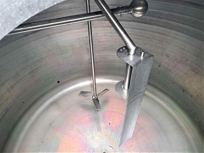 Used Tank, 1,600 Gallon, S/st, Agit, Jkt, Mueller #S745165