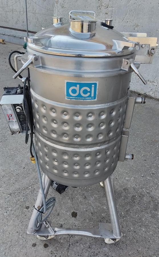 Used Tank, 30 Gallon, DCI, Jacketed, Agitated, Stainless Steel, #5991470