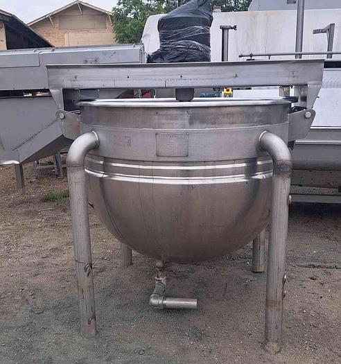 Used Kettle, 200 Gallon, S/St, Jkt, Agit, Hamilton #S745043
