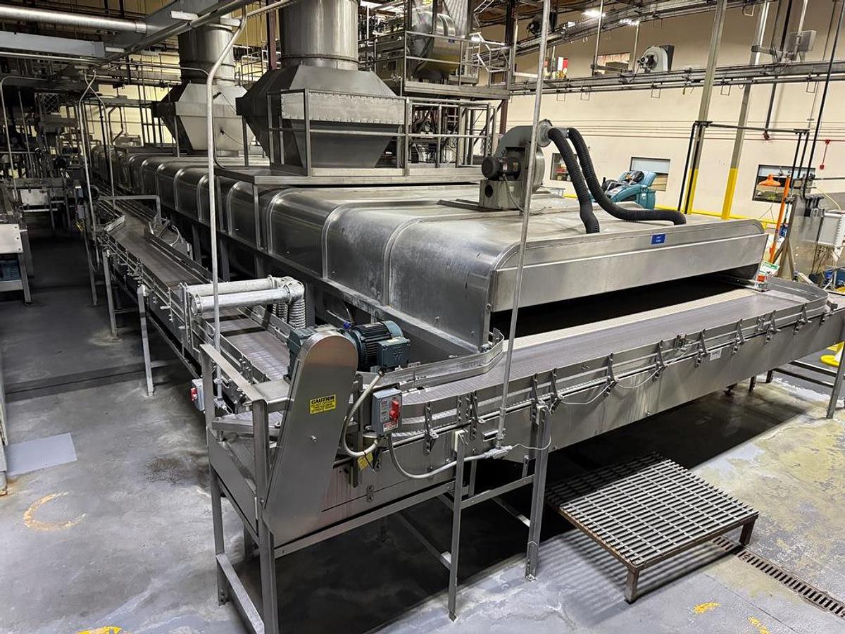 Used Bottling Line, 600–800 BPM, PET, US Bottlers Filler, Sidel Labeler, Kisters Shrink Wrapper, #5991608