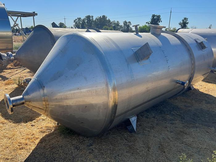 Used Tank, 2,000 Gallon, 15 PSI, Full Vacuum, Stainless Steel, G2 #S745289