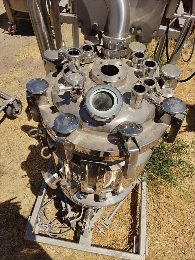 Used Tank, 26 Gallon (100 Liter), 316L Stainless Steel, Jacketed, 58 PSI, BV Speciaal Roestvrijstaal, #5991491