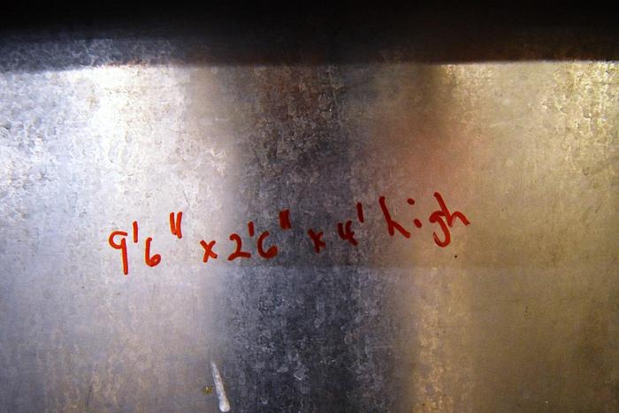 Used Tank, COP Wash Tank, 200 Gallon, 316 Stainless Steel, Pump, #5991037