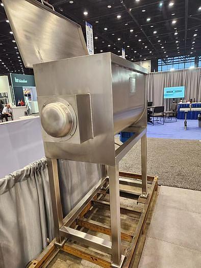 Used New 10 Cubic Foot Stainless Steel Ribbon Mixer, 5 HP