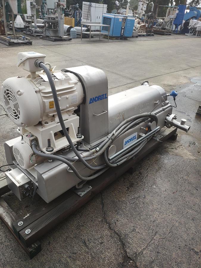 Used Centrifuge, Decanter, Andritz, D4, 316 S/St, 20 HP #C742051
