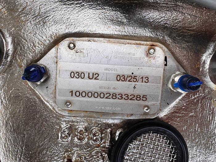 Used Pump, Positive, SPX / Waukesha, Model 030 U2, 1 HP, 1.5" In/Out, #5991261