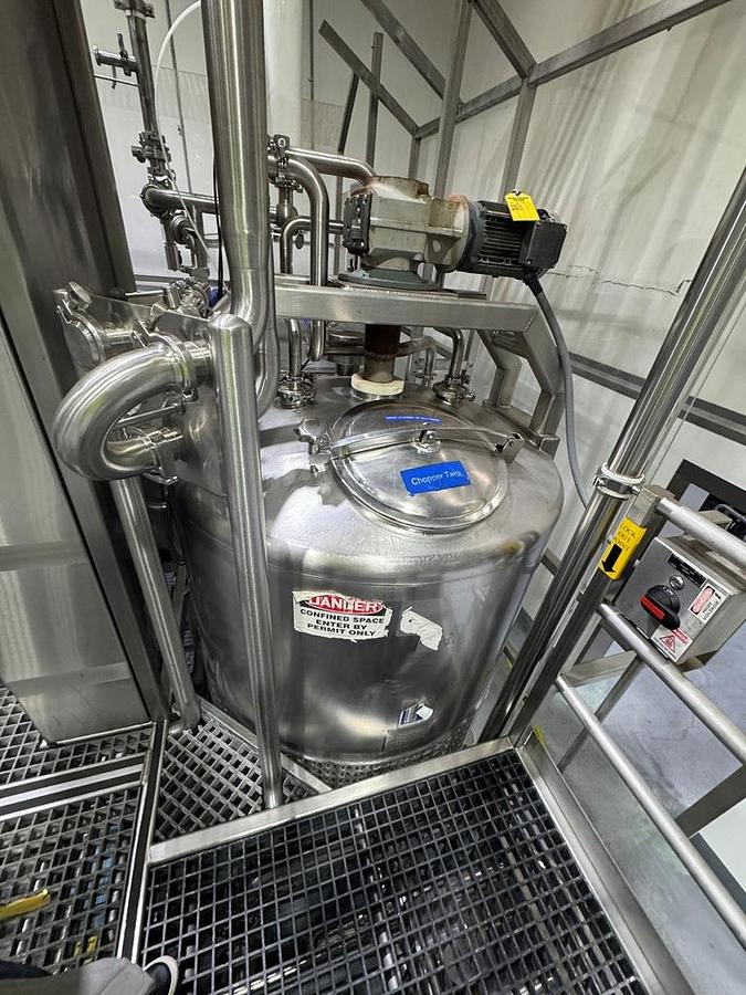 Used Chopper Tank, 500 Gallon, Feldmeier, Jacketed, With Drum Tilter, #5991619