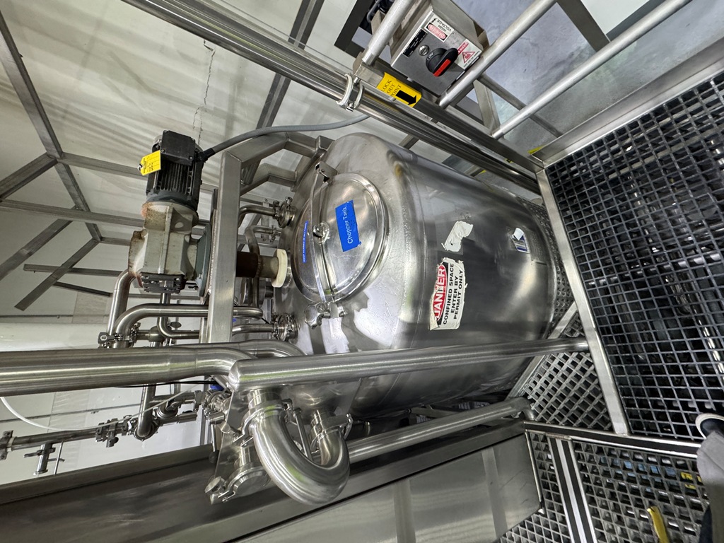 Used Chopper Tank, 500 Gallon, Feldmeier, Jacketed, With Drum Tilter, #5991619