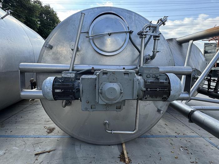 Used Tank, 1,700 Gallon, Stainless Steel, Double Agitation, Feldmeier, #5990996